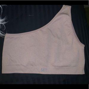 Set Active Ribbed One Shoulder